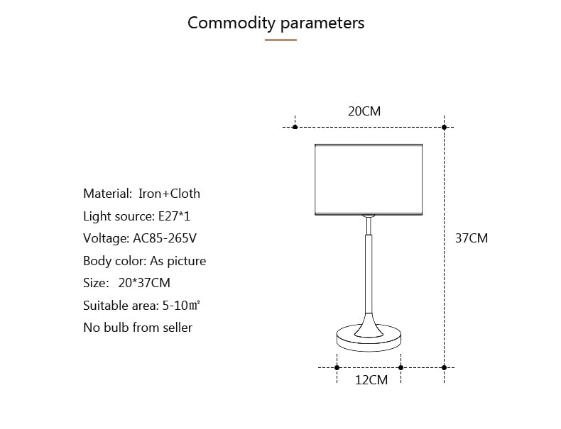 nordisch Simple Nachttischlampe