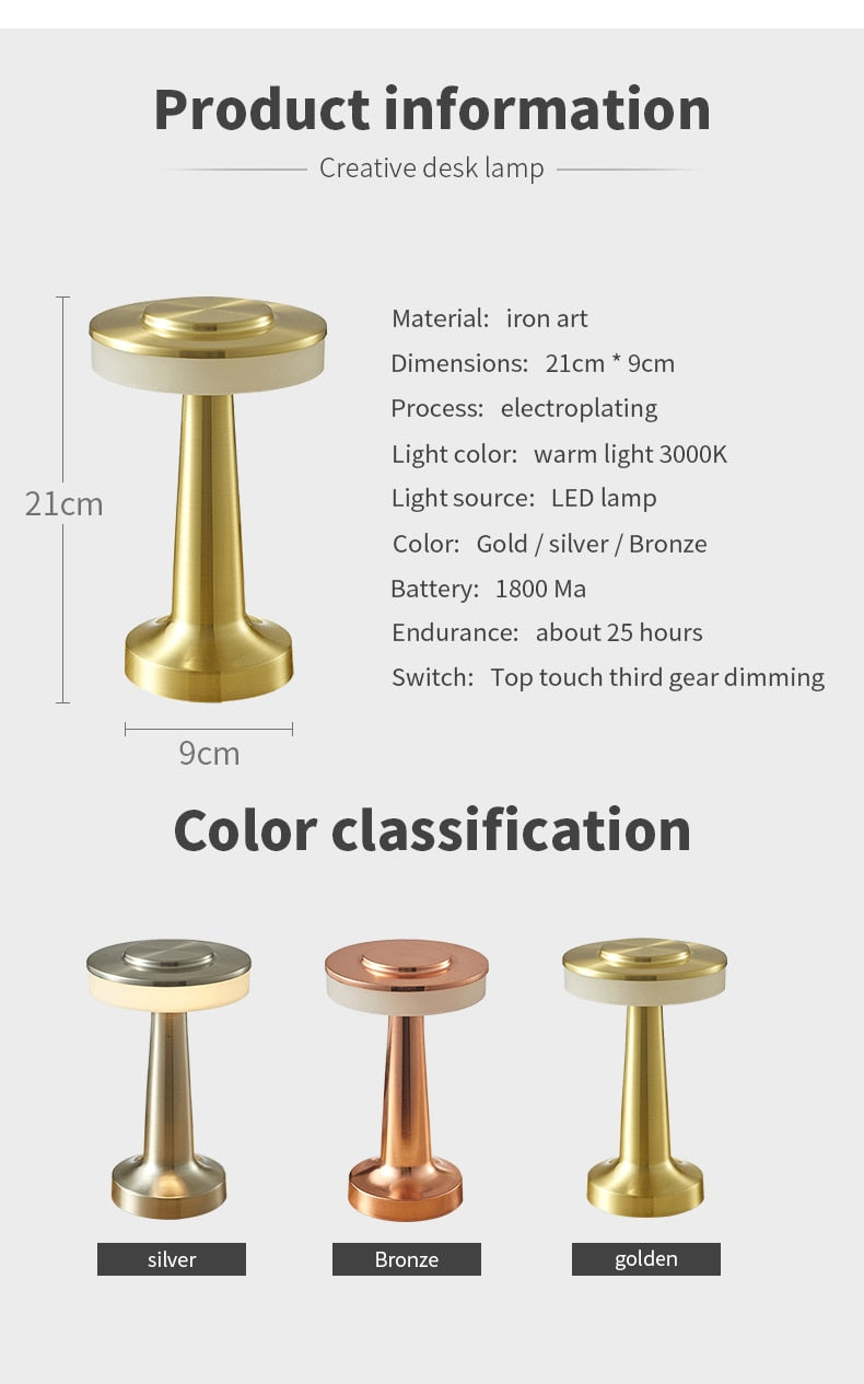 High Head Touch LED-Tischlampe