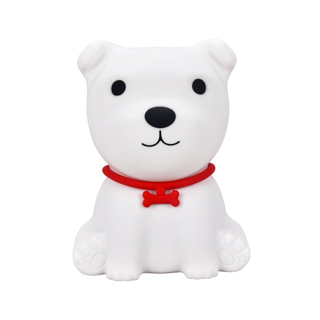 Netter Hund Bunte LED Nachttischlampe Kinder