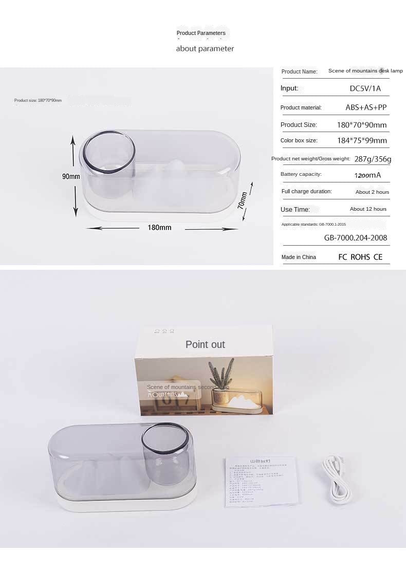 Topfpflanze LED-Tischlampe