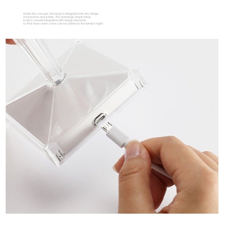 Ausgefallene Nachttischlampe Kristall