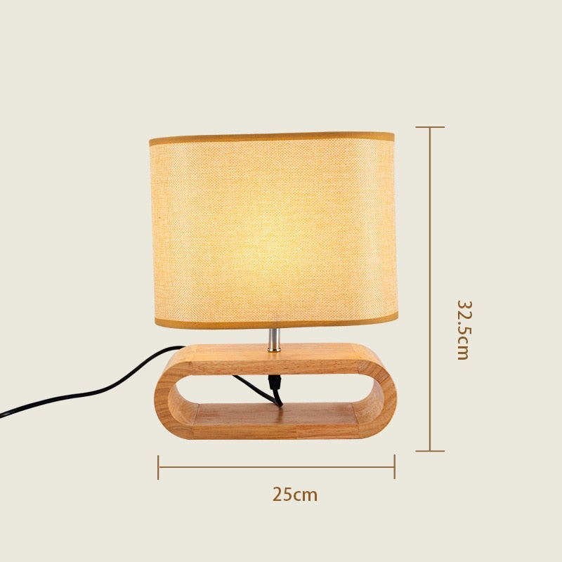 Designer Nachttischlampe aus Massiv holz