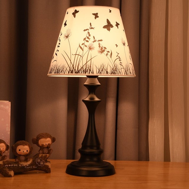 Moderne Schlafzimmer Nachttischlampe Lampenschirm aus amerikanischem Leinen