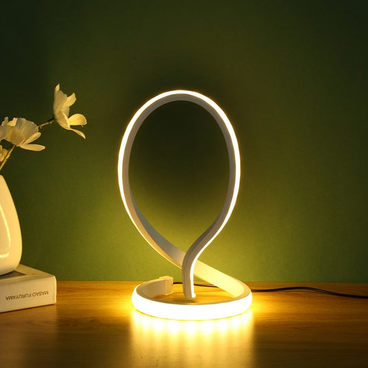 Moderne LED Spiral Tischlampe