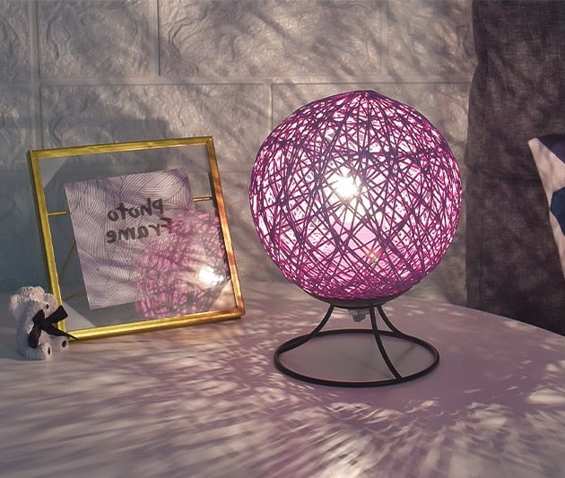 Rattan kugel lampe für Schlafzimmer