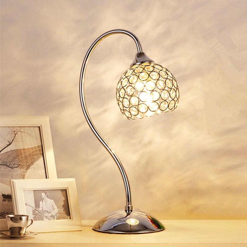 LED Kristall Schreibtischlampe