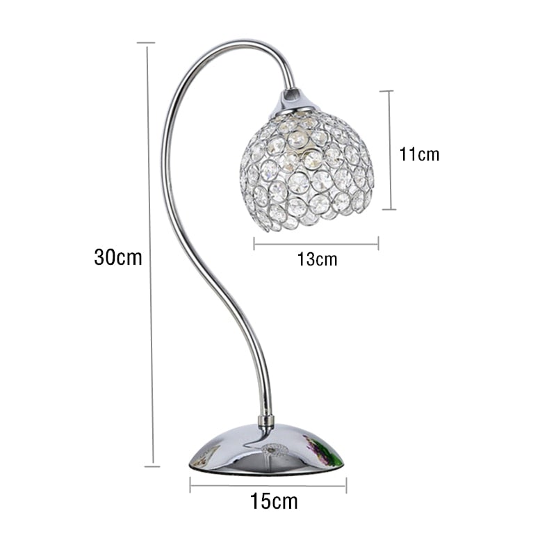 LED Kristall Schreibtischlampe