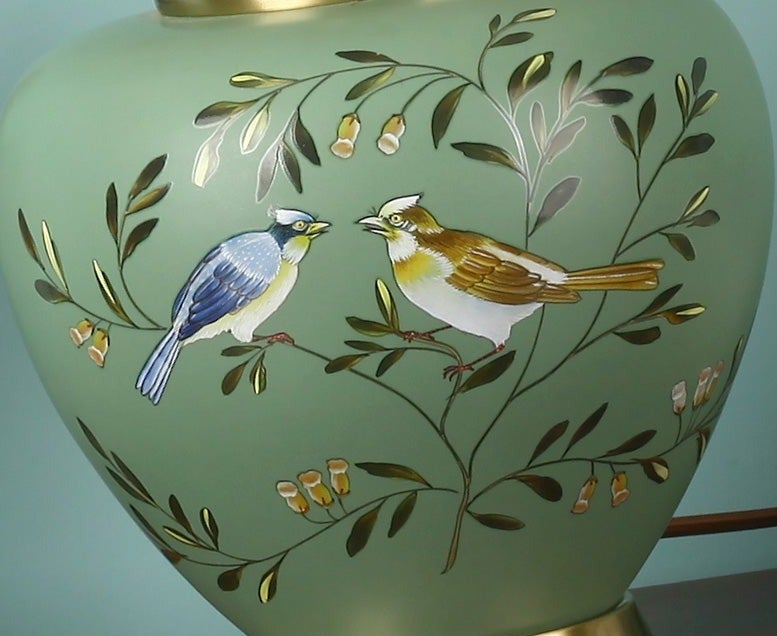 Jahrgang Nachttischlampe aus Keramik