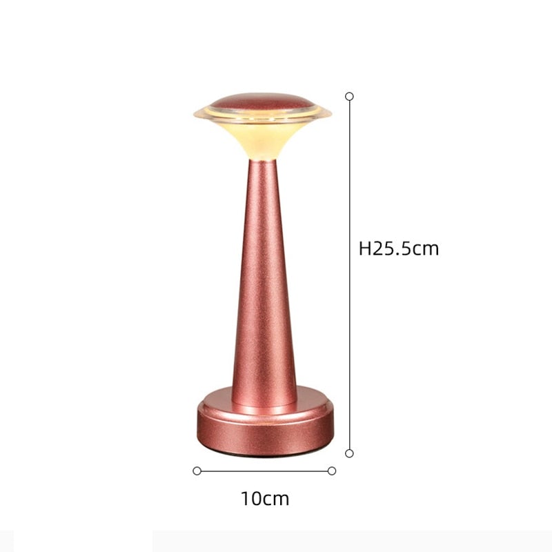 LED Schreibtischlampe aus Eisen | berühren Sie auf Dimmen