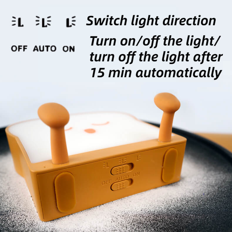 LED Toast Dekorative Nachttischlampe Kinder