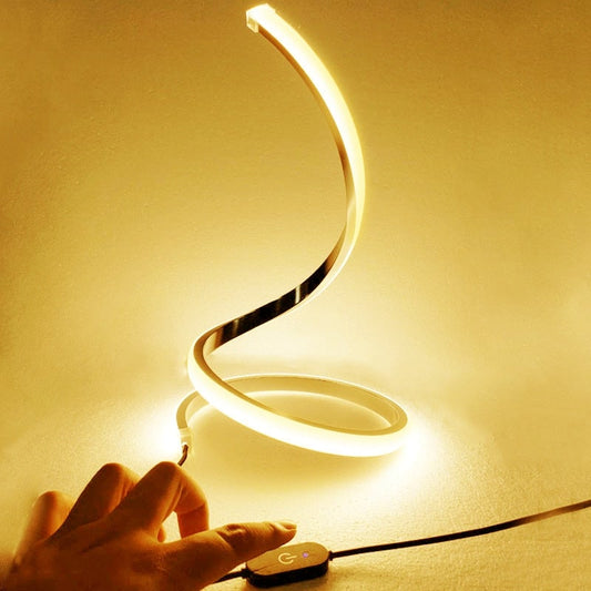 LED Spiral Nachttischlampe mit Augenschutz