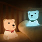 Netter Hund Bunte LED Nachttischlampe Kinder