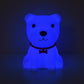 Netter Hund Bunte LED Nachttischlampe Kinder