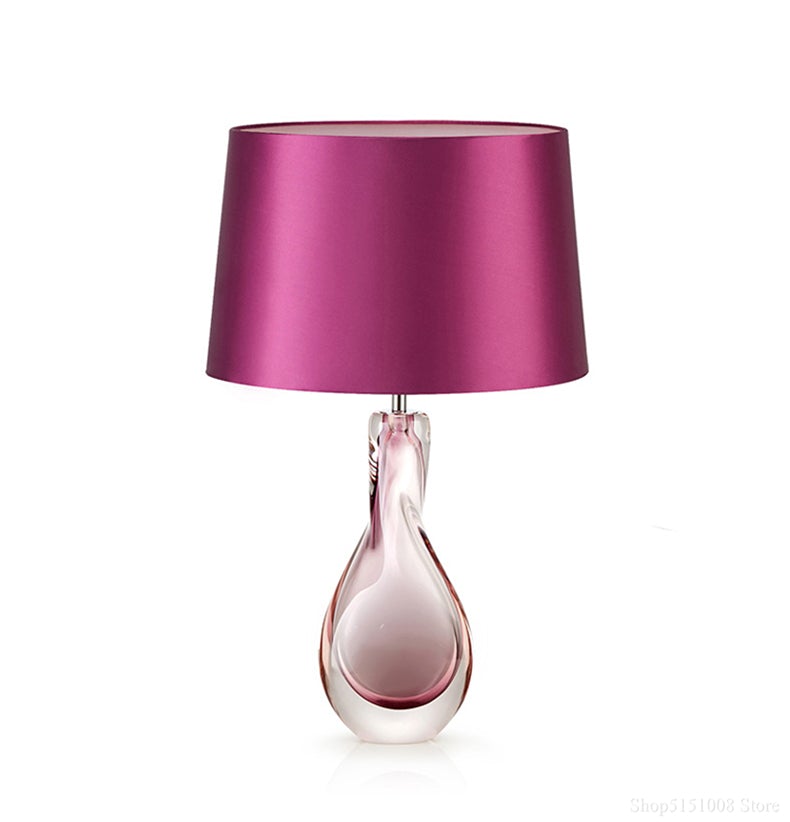 Luxus Tischlampe aus Buntglas