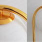 Moderne Ring Nachttischlampe Gold