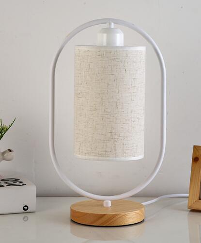 Nachttischlampen mit Holz sockel