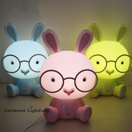 Kaninchen-Nachttischlampe für Kinder