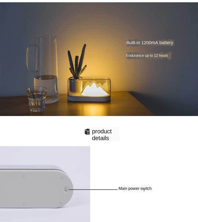 Topfpflanze LED-Tischlampe