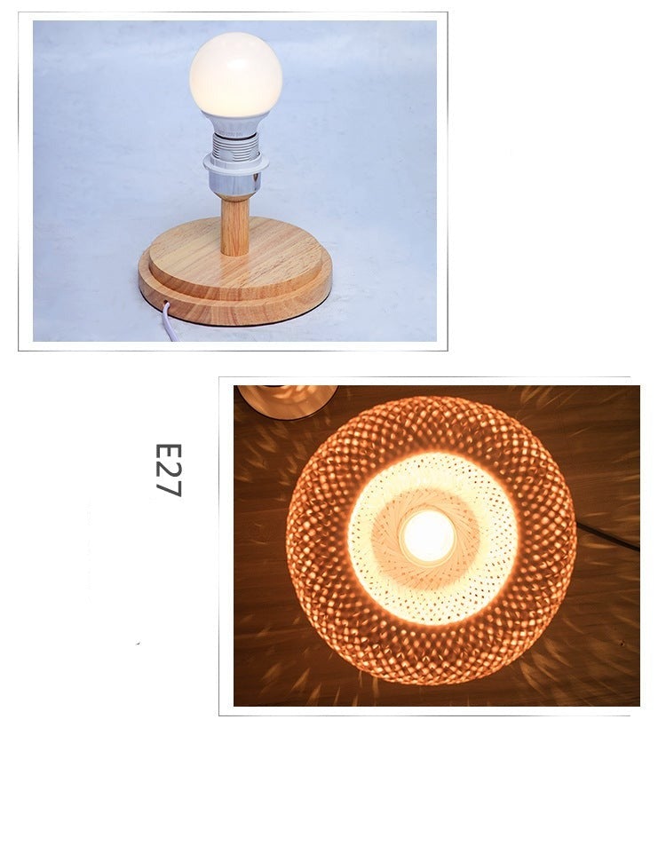 Jahrgang Tischlampen aus Bambus