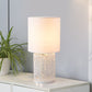 Weiße romantische Tischlampe für Wohnzimmer