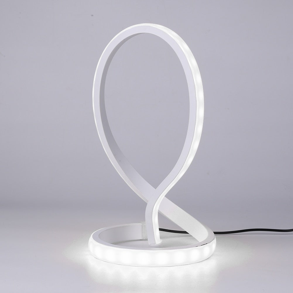 Moderne LED Spiral Tischlampe